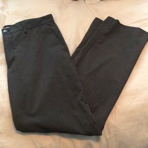Men’s adidas black and grey check golf pants
